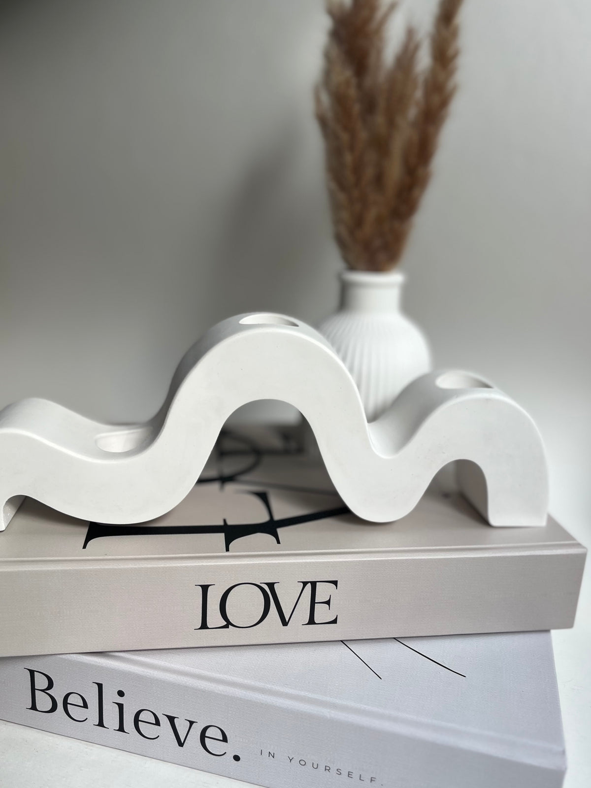 Soft Wave – Kerzenhalter für 3 Stabkerzen