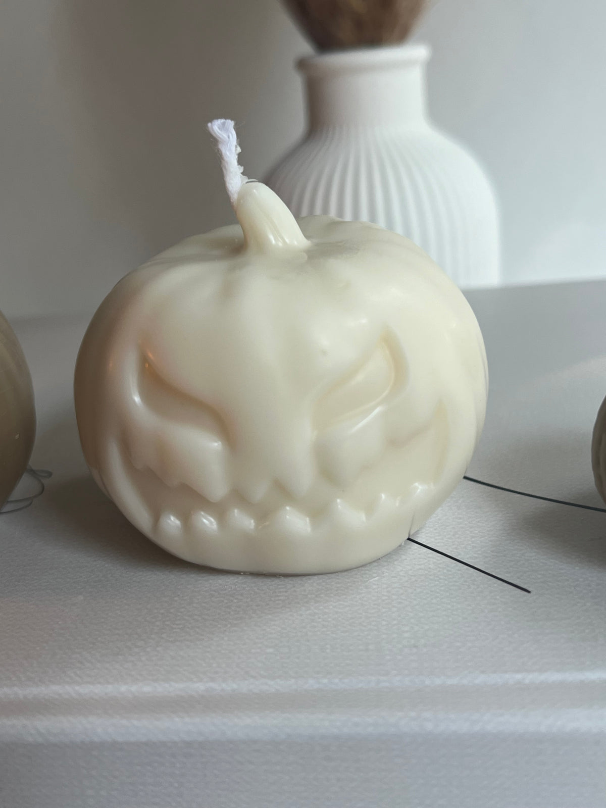 Dekokerze „Spooky Pumpkin“ - aus Rapswachs