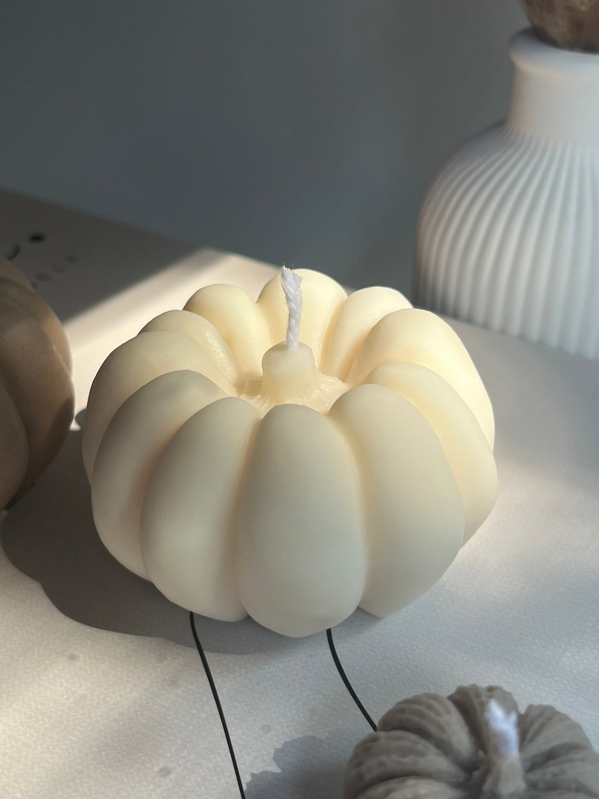 Dekokerze „PUMPKIN“ - aus Rapswachs