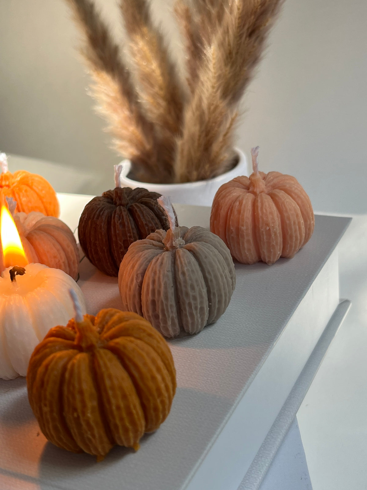 Dekokerze „MINI PUMPKIN“ - aus Rapswachs