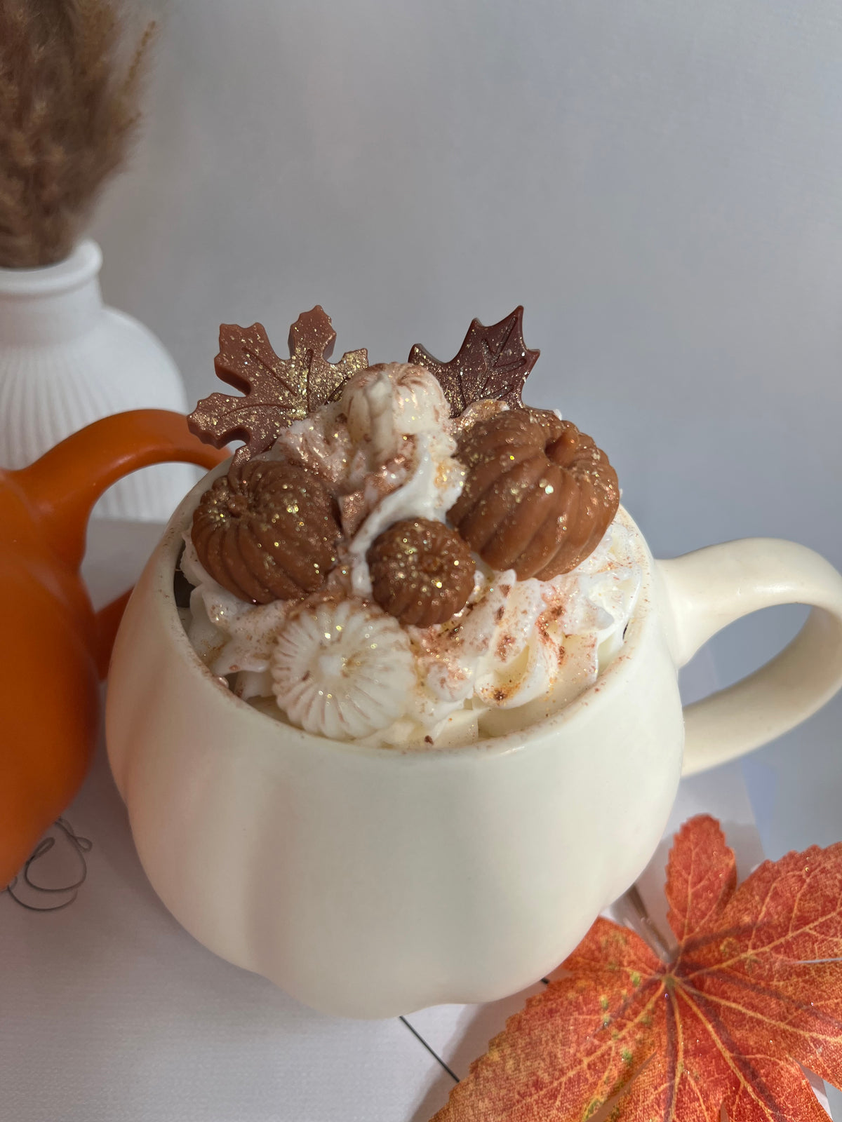 Duftkerze „Pumpkin Spice Cup“ - handgegossen