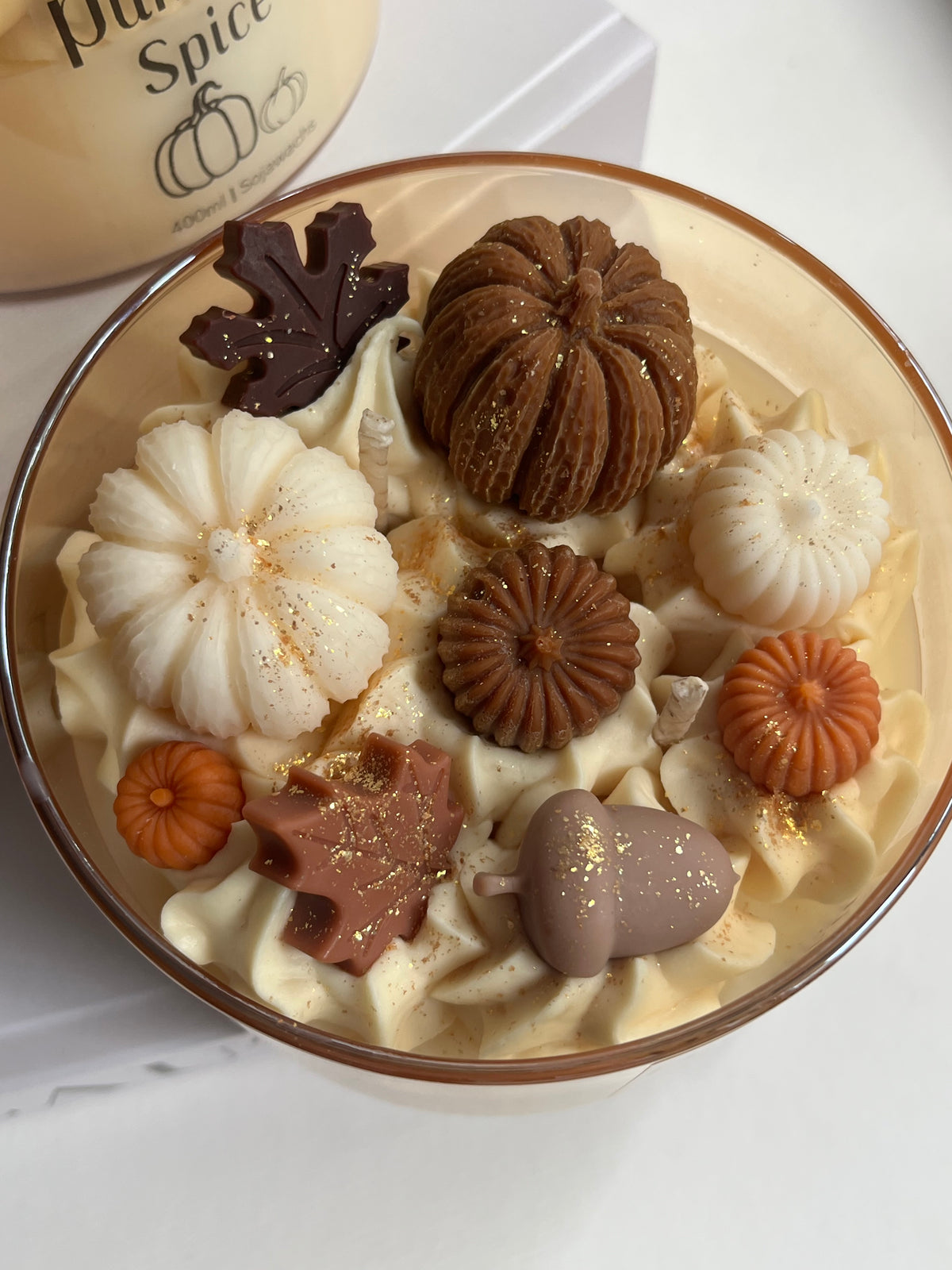 Duftkerze „PUMPKIN SPICE“ - handgegossen aus Sojawachs