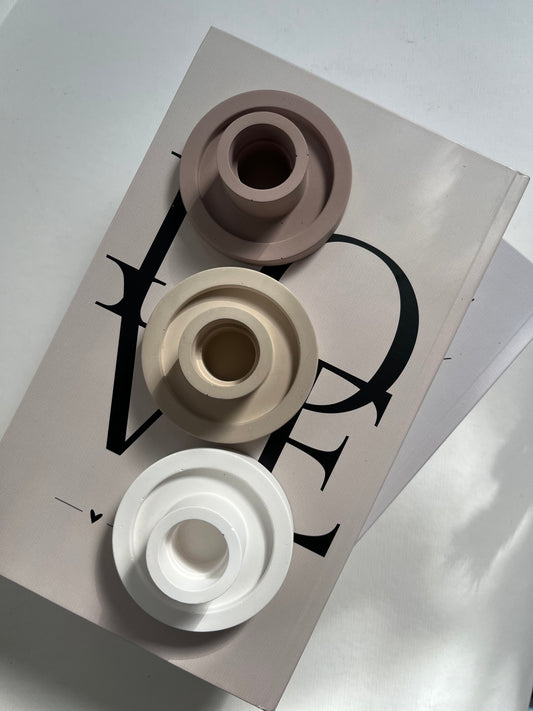 Soft Circle – Kerzenhalter für Stabkerzen
