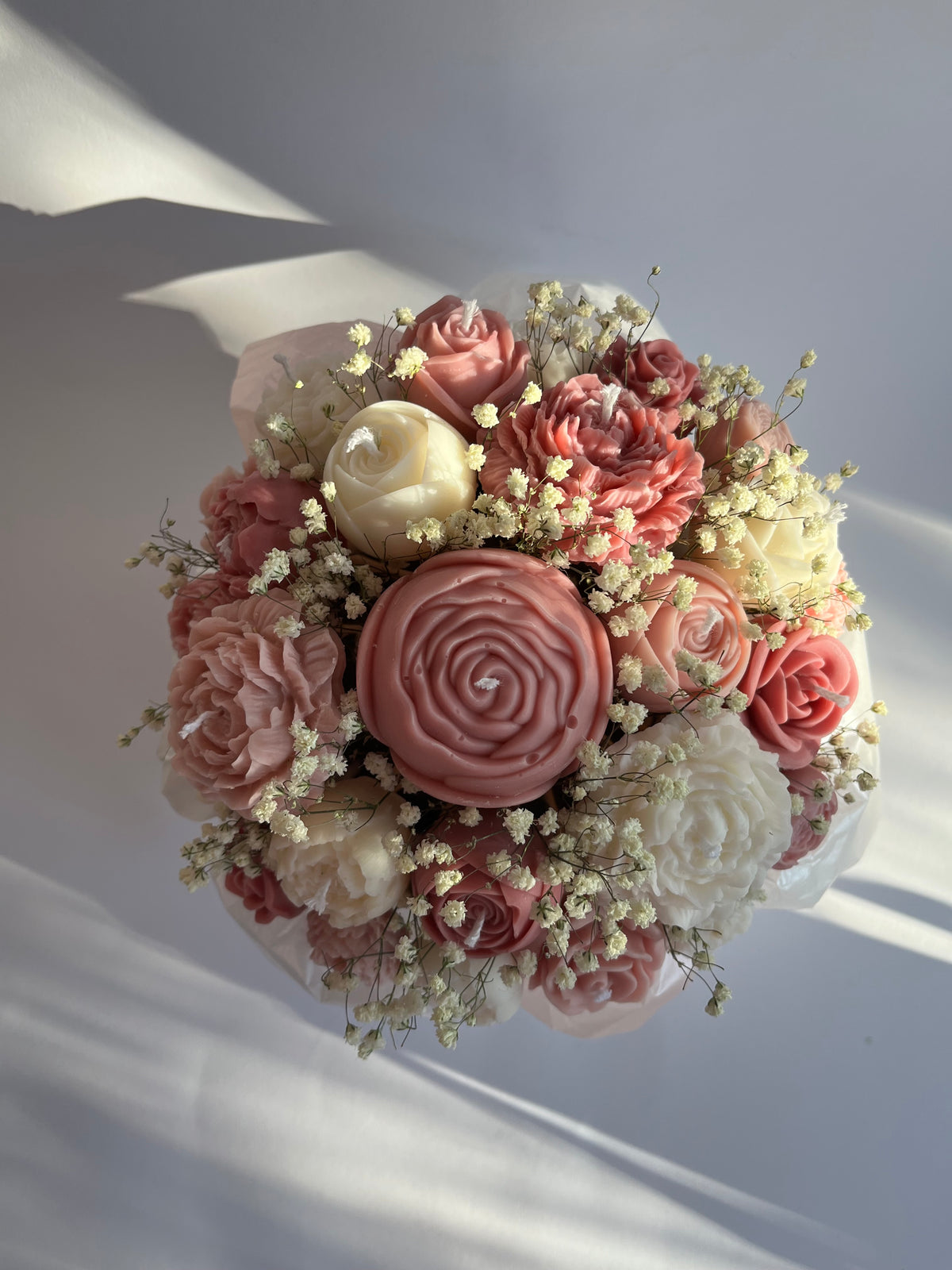 Kerzenstrauß „Rosé LOVE“ – Bloom | Größe M
