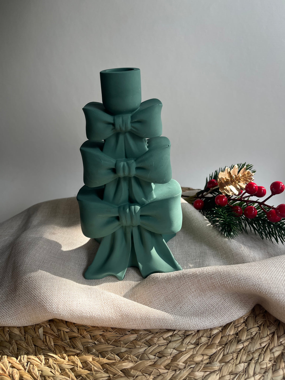 Bow Love | Kerzenhalter - handgegossen