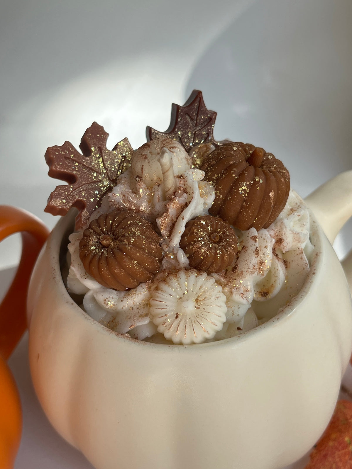Duftkerze „Pumpkin Spice Cup“ - handgegossen