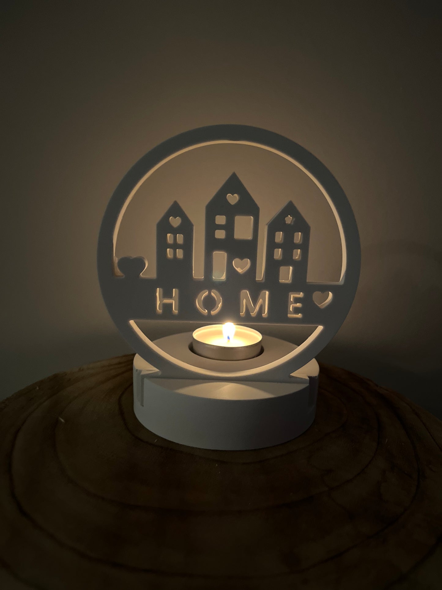 Teelichthalter „HOME“