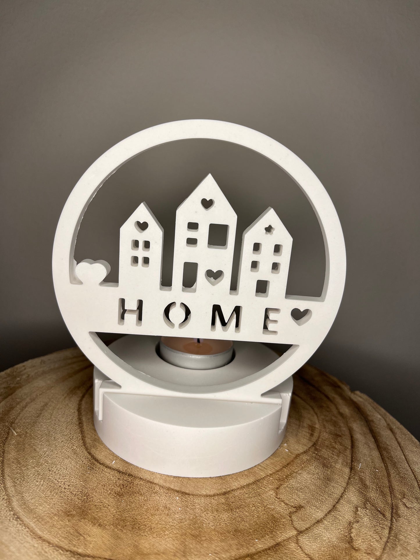 Teelichthalter „HOME“