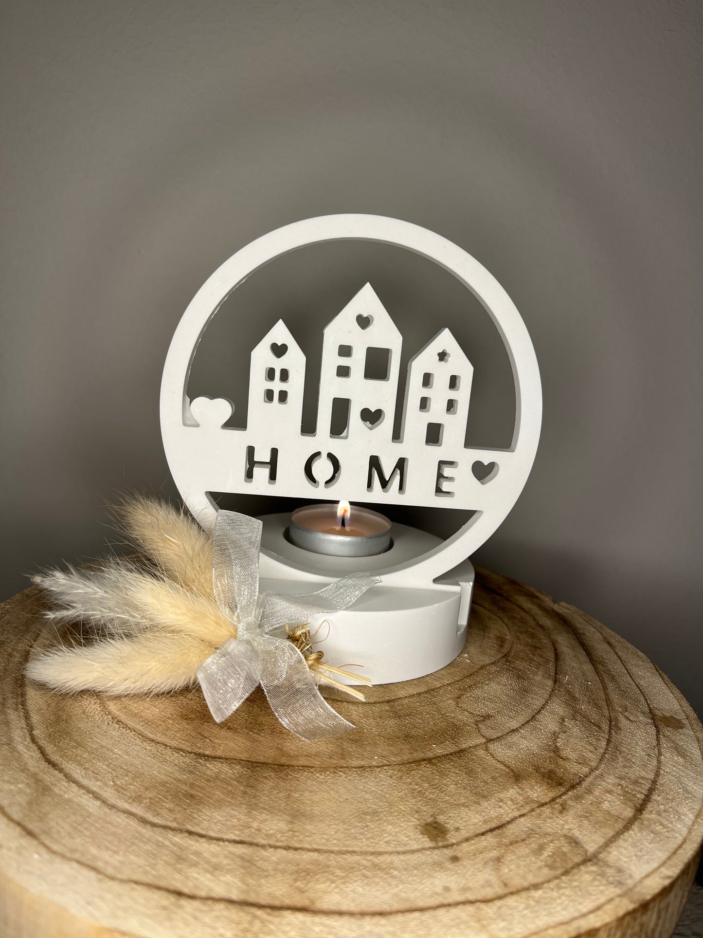 Teelichthalter „HOME“